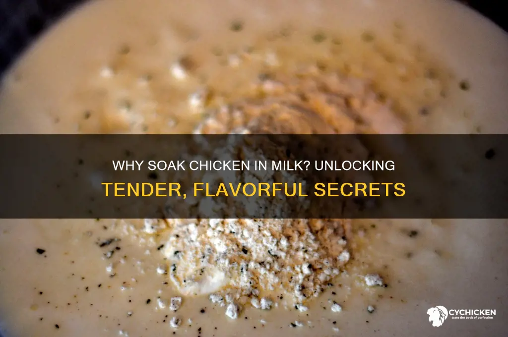 why do you soak your chicken in milk