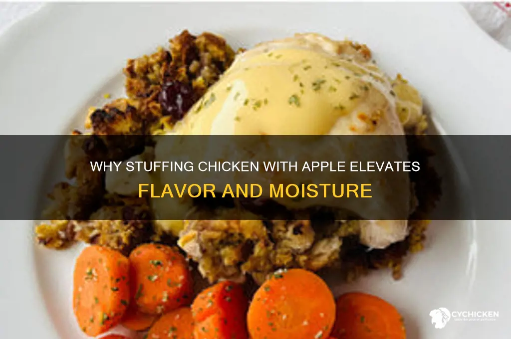 why do you stuff a chicken with apple