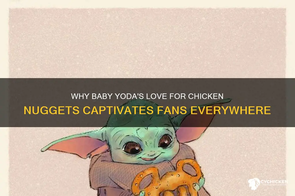 why does baby yoda like chicken nuggets