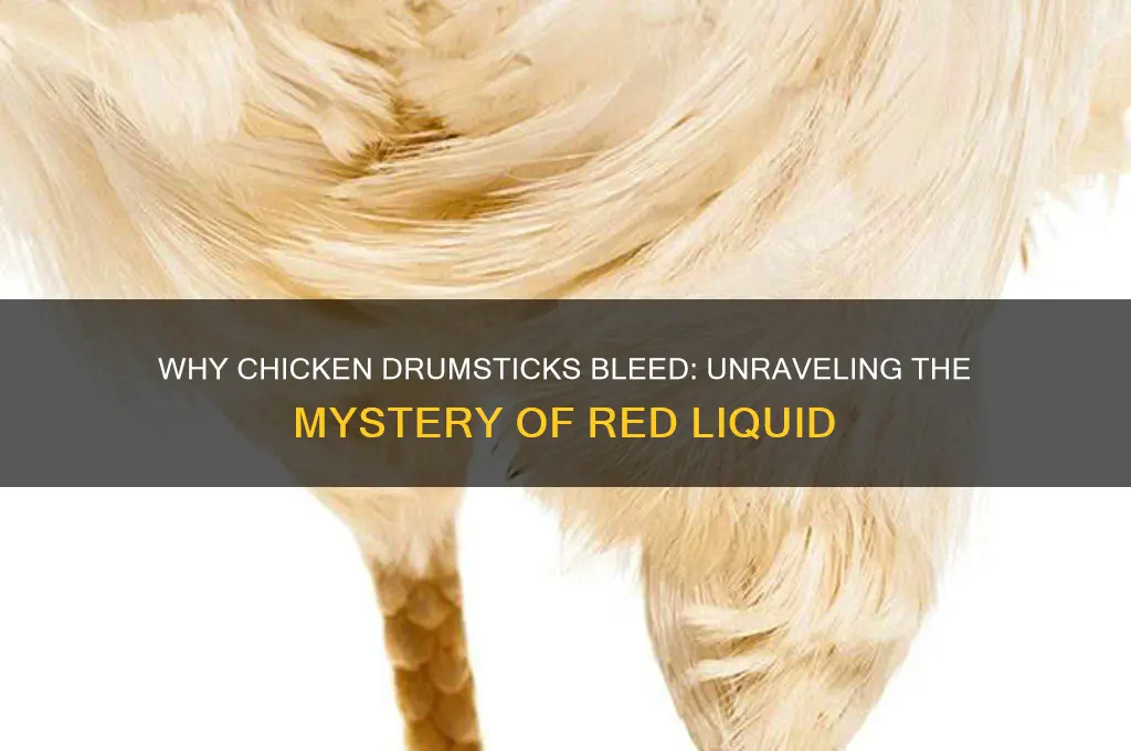why does blood come out of chicken drumsticks