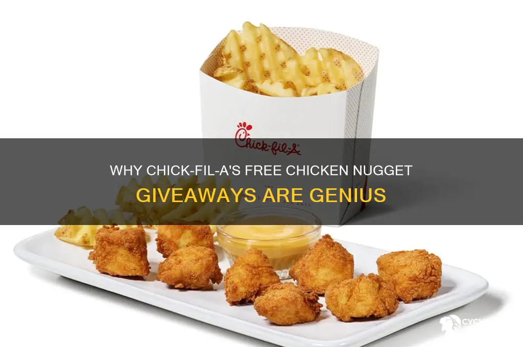 why does chick fil a give away chicken nuggets