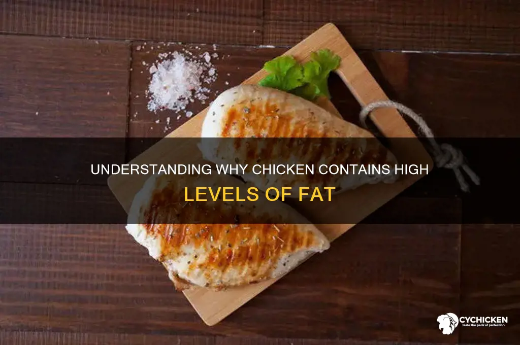 why does chicken have a lot of fat