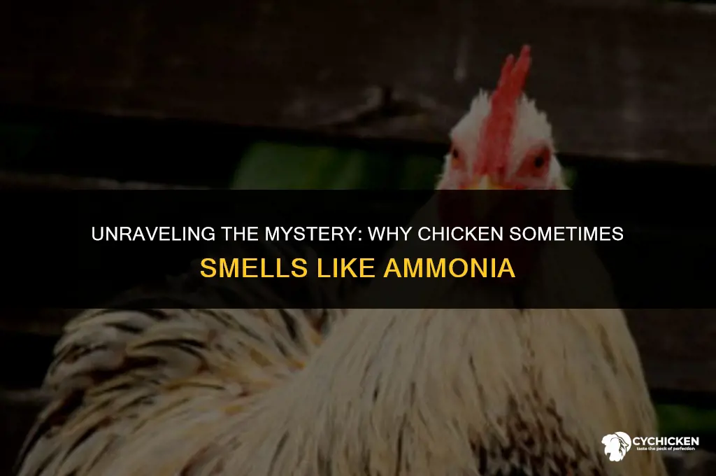 why does chicken smell like ammonia