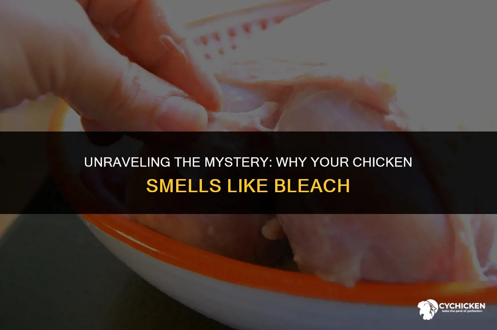 why does chicken smell like bleach