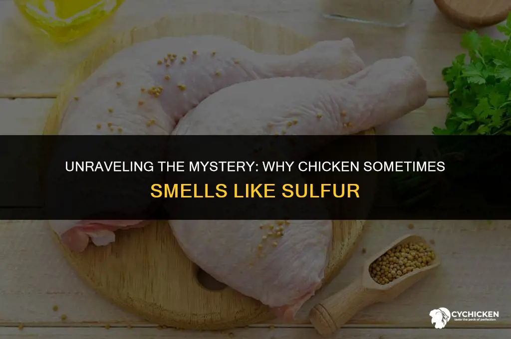 why does chicken smell like sulfur