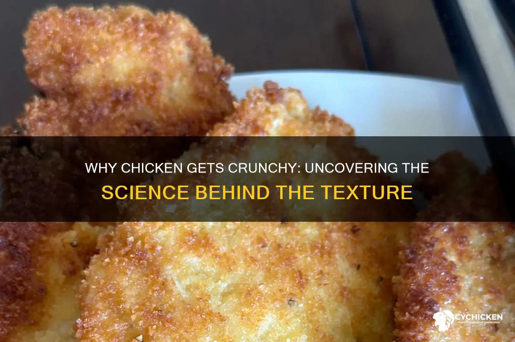why does chicken sometimes have a crunchy texture