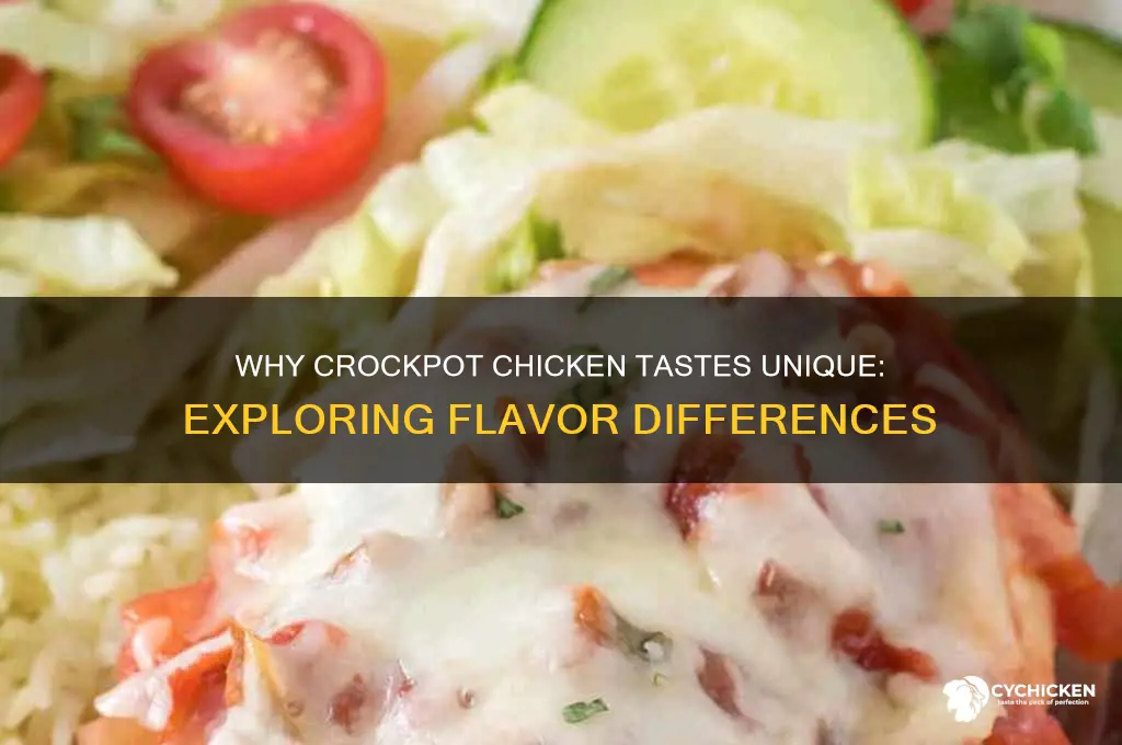 why does chicken taste dofferent in the crockpot