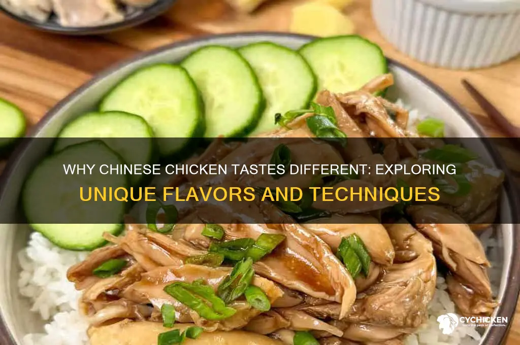 why does chicken taste funny from the chinese