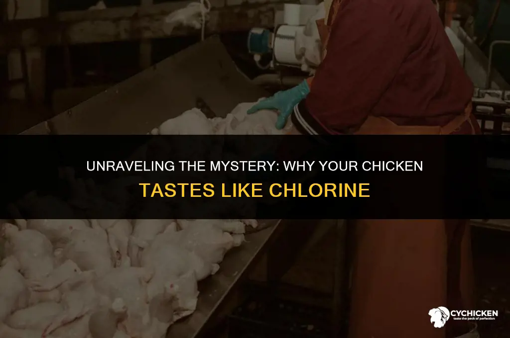 why does chicken taste like chlorine