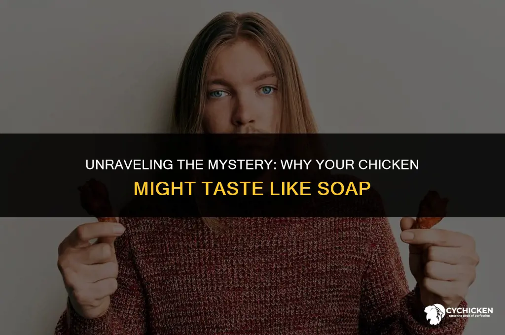 why does chicken taste like soap