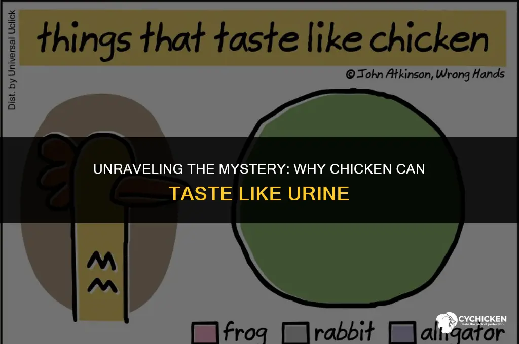 why does chicken taste like urine