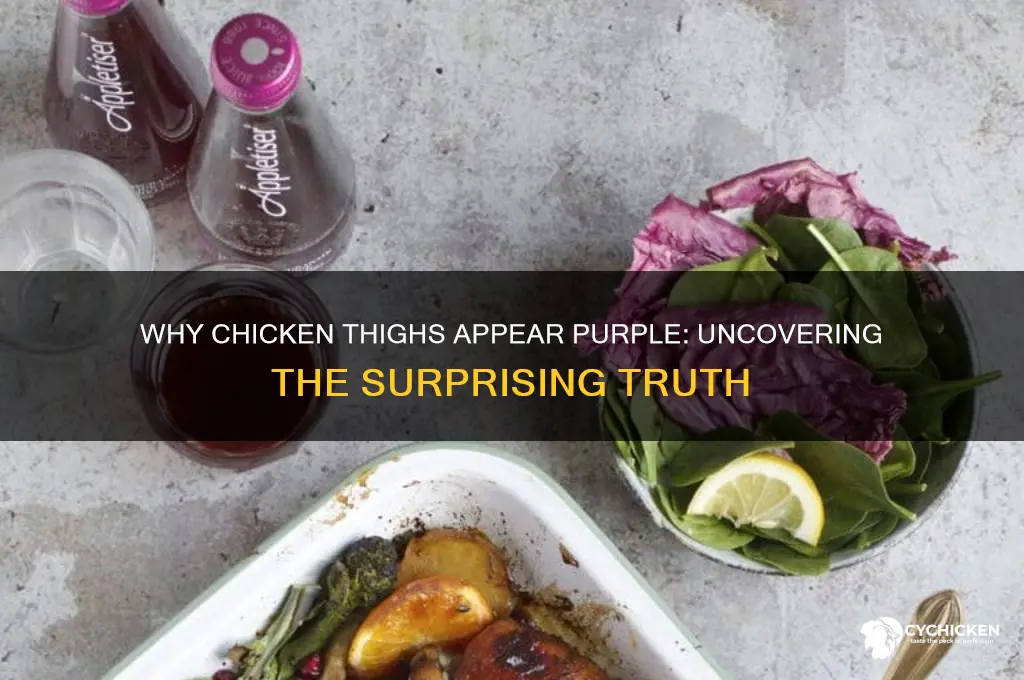 why does chicken thigh look purple