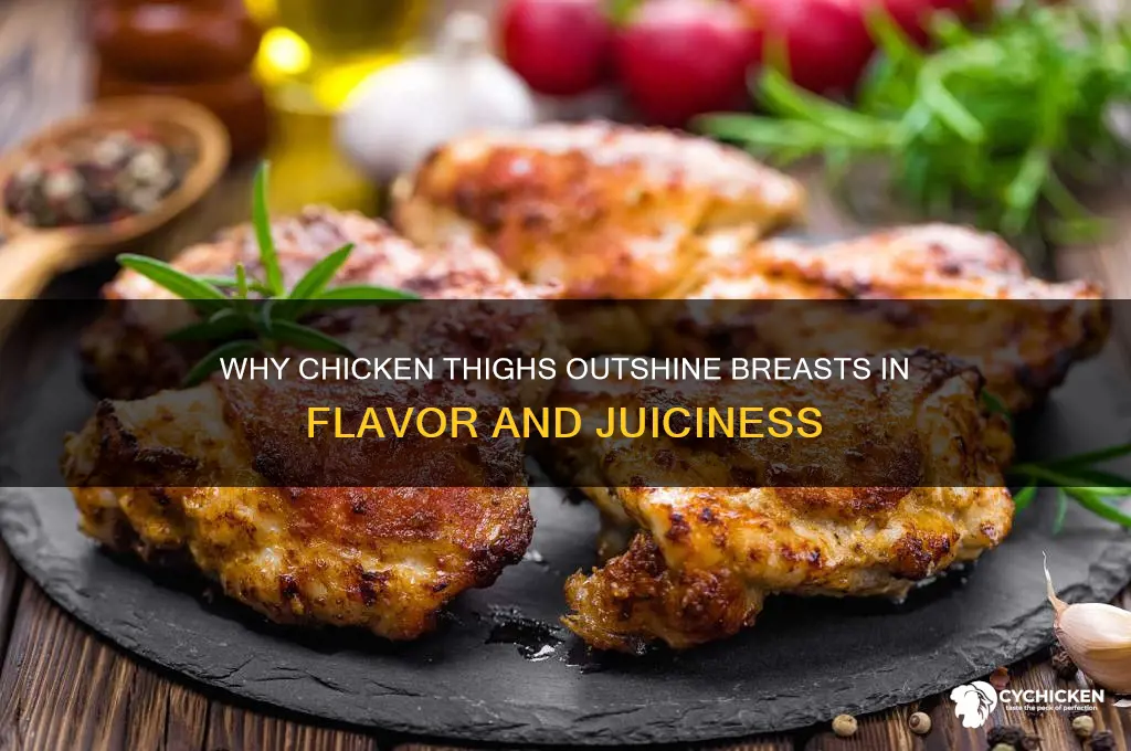 why does chicken thigh tasts better than breast