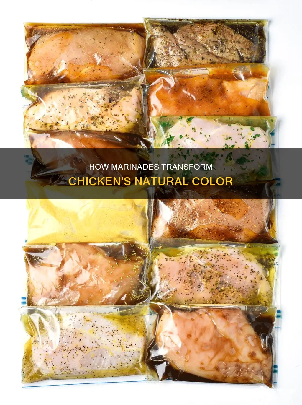 why does chicken turn white when you marinate it