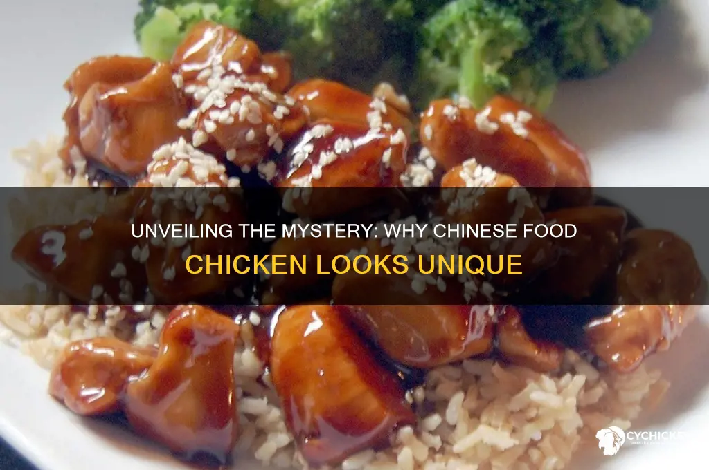 why does chinese food chicken look so different