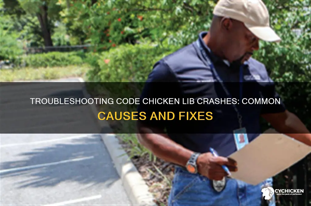 why does code chicken lib keep on crashing