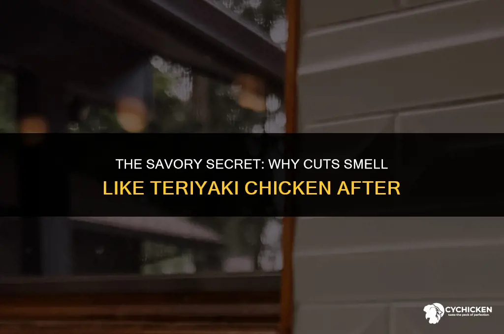 why does cut smells like teriyaki chicken after