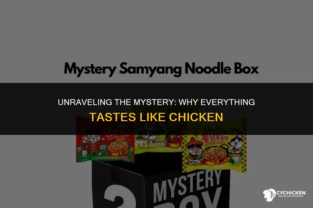 why does everything taste like chicked