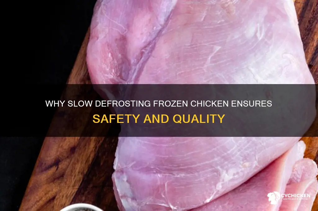 why does frozem chicken need to deforst normaly