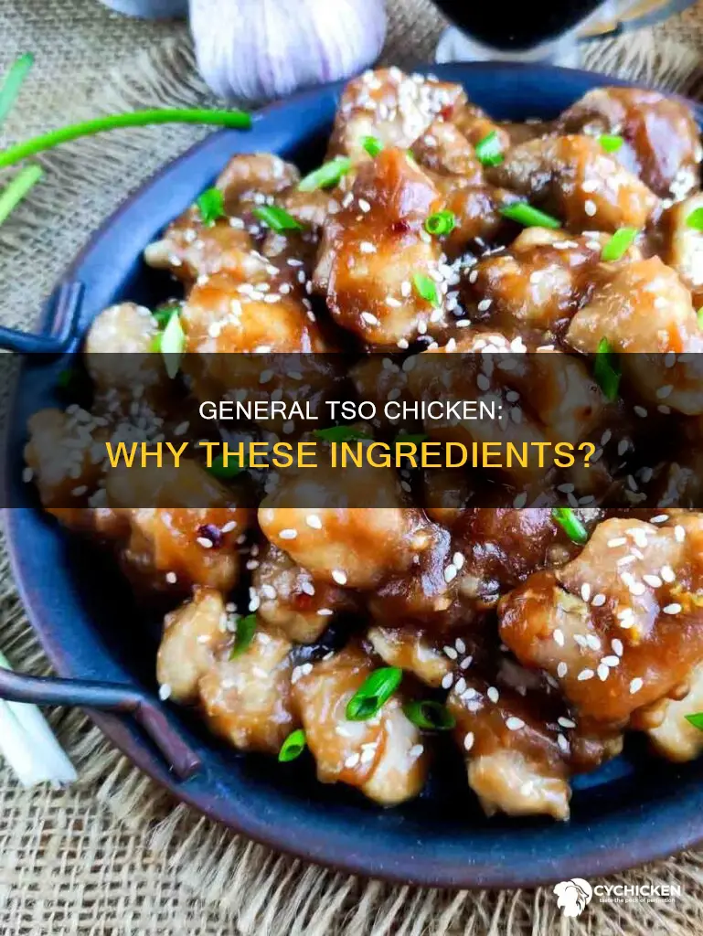 why does general tso chicken have the ingredients it has