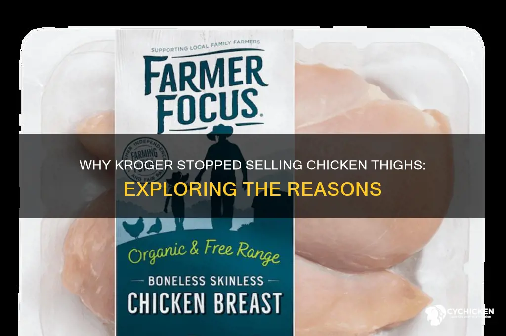 why does kroger not have chicken thighs anymore