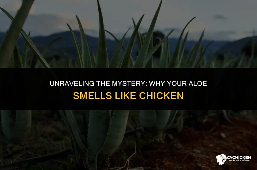 why does my aloe smell like chicken