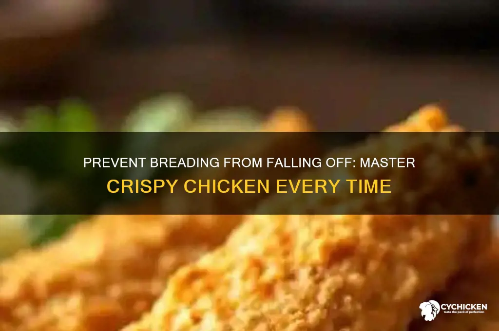 why does my breading fall off my chicken