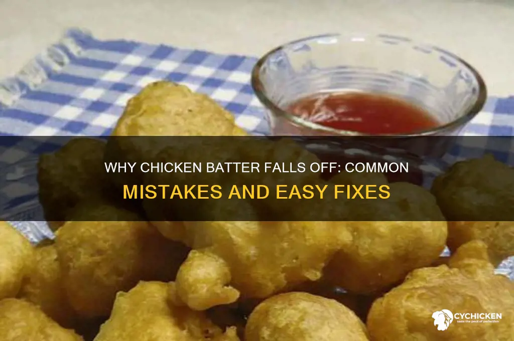 why does my chicken badder always fall off