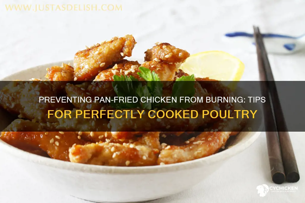 why does my chicken burn in the pan