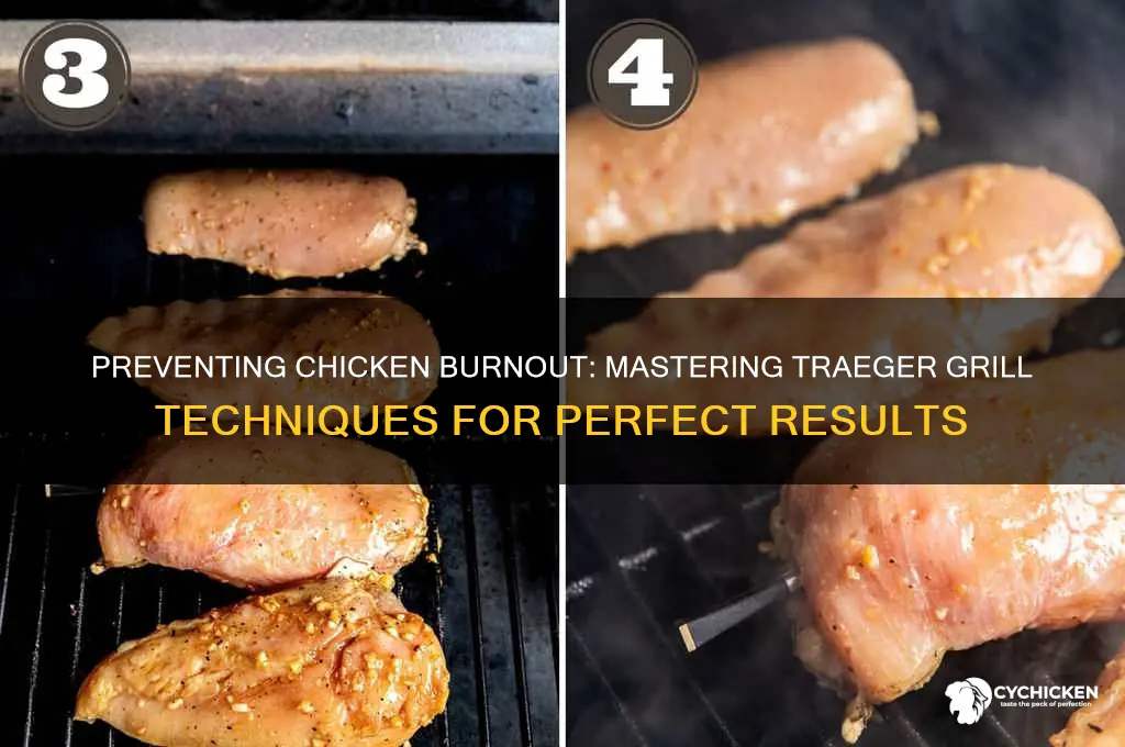 why does my chicken burn in the traeger