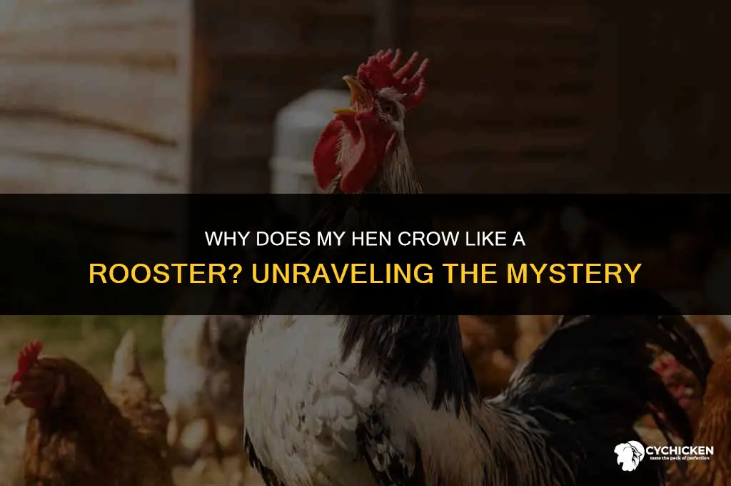 why does my chicken crow like a rooster