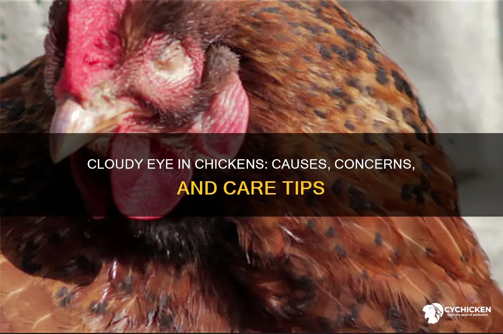 why does my chicken have a cloudy eye