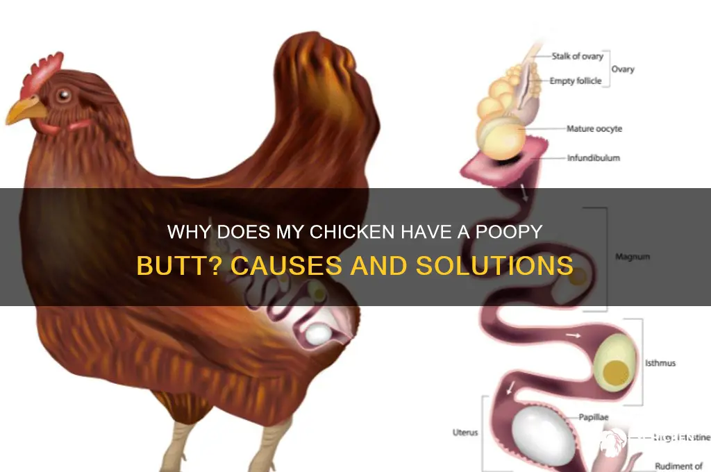 why does my chicken have a poopy butt
