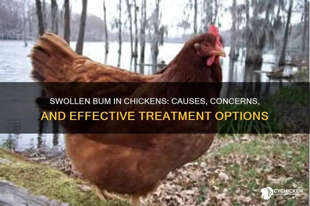 why does my chicken have a swollen bum
