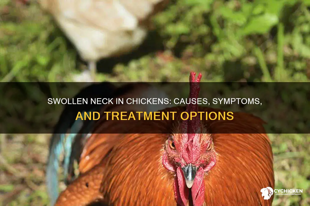 why does my chicken have a swollen neck
