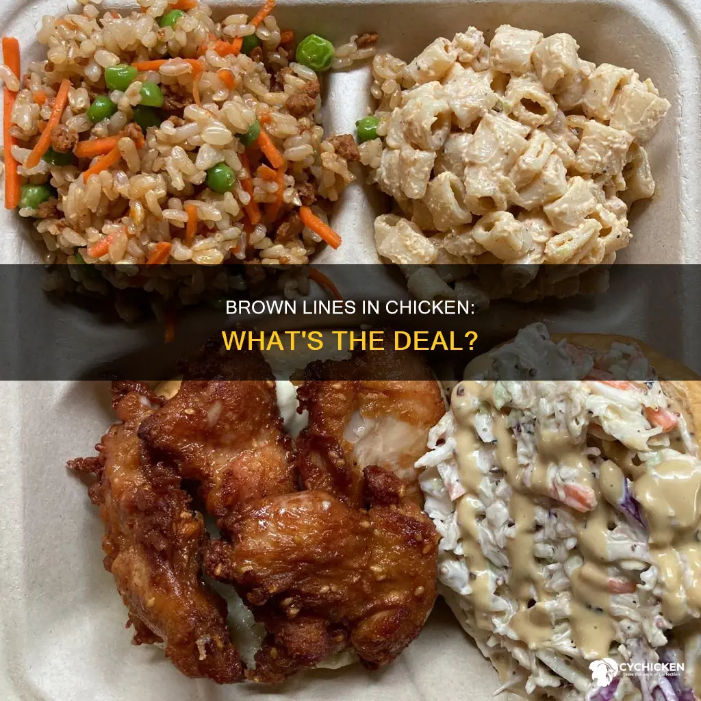 why does my chicken have brown line in it