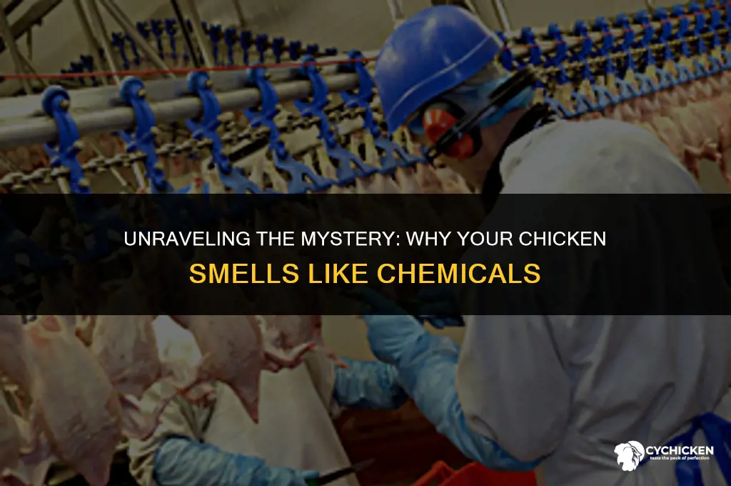 why does my chicken smell like chemicals