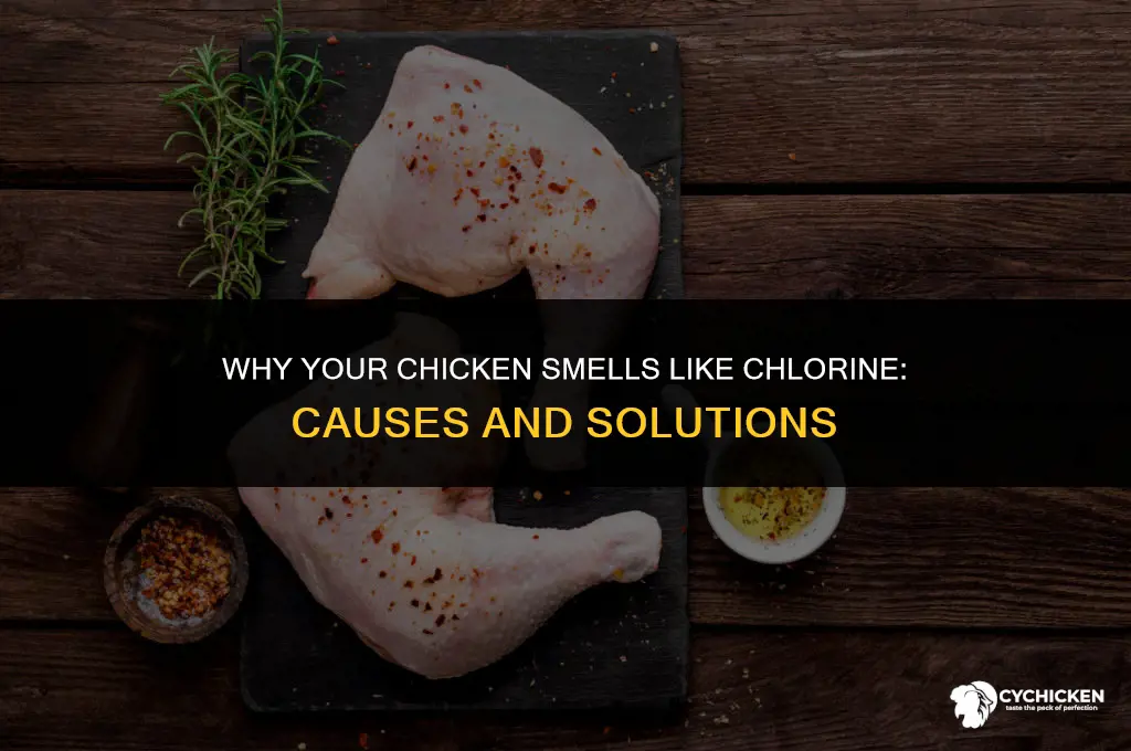 why does my chicken smell like chlorine