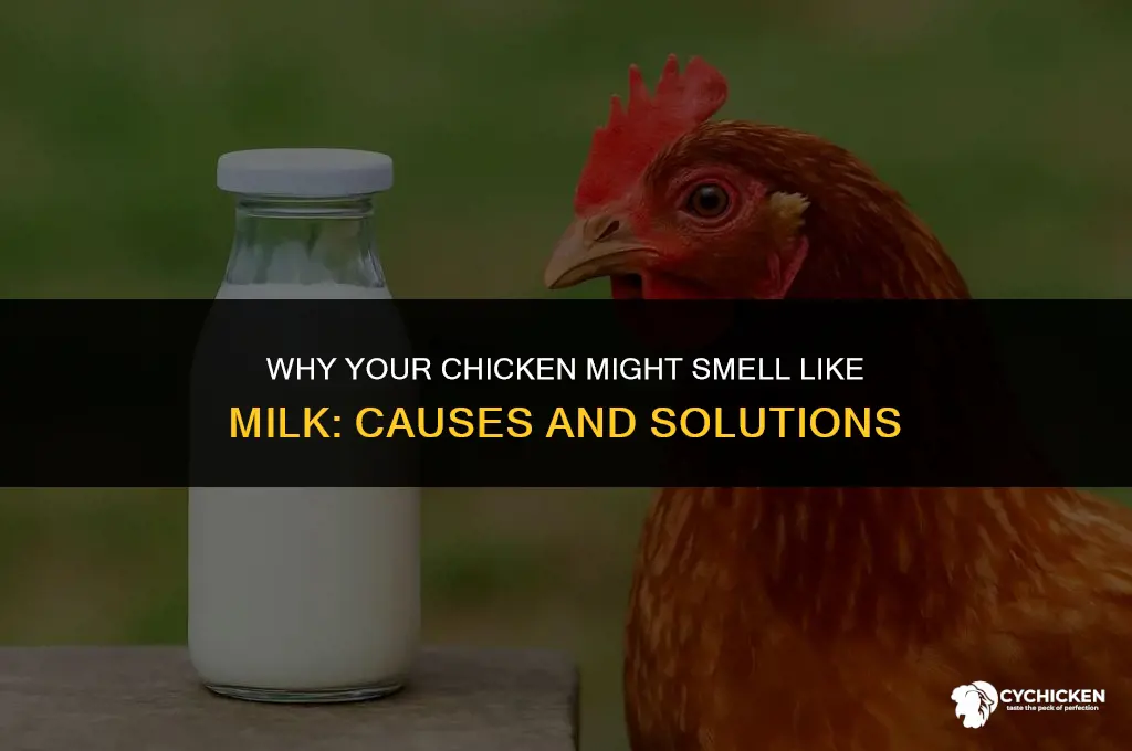 why does my chicken smell like milk