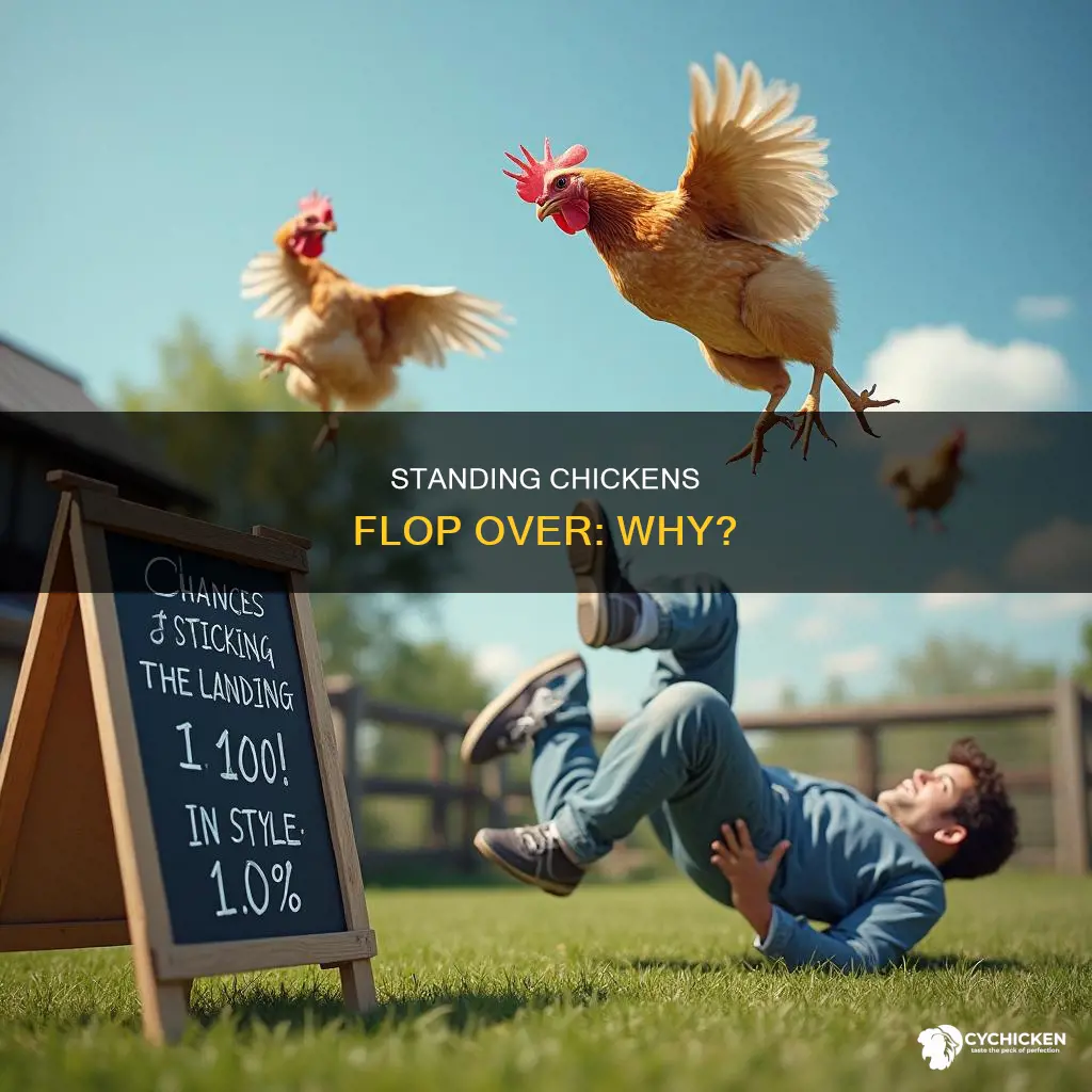 why does my chicken sometimes just flop over from standing