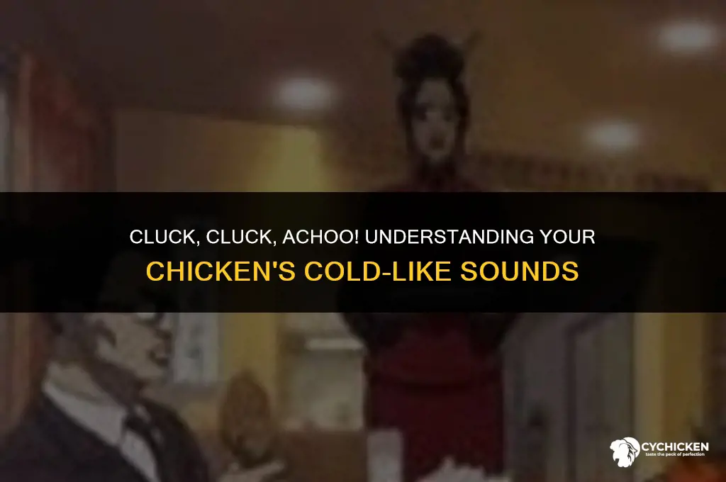 why does my chicken sound like it has a cold