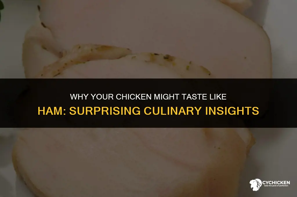 why does my chicken taste like ham