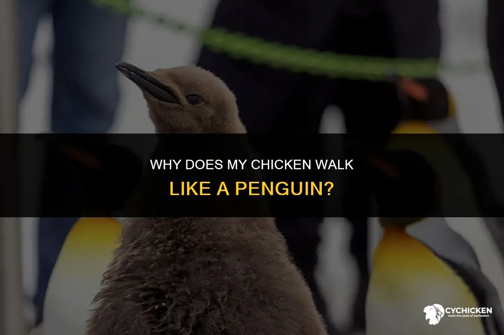 why does my chicken walk like a penguin