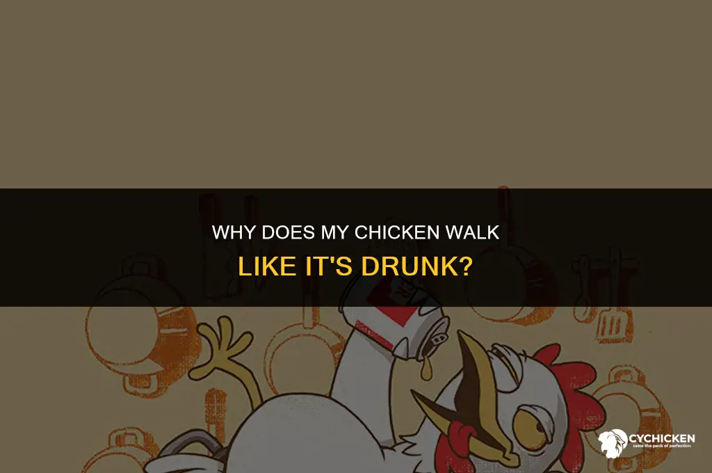 why does my chicken walk like it
