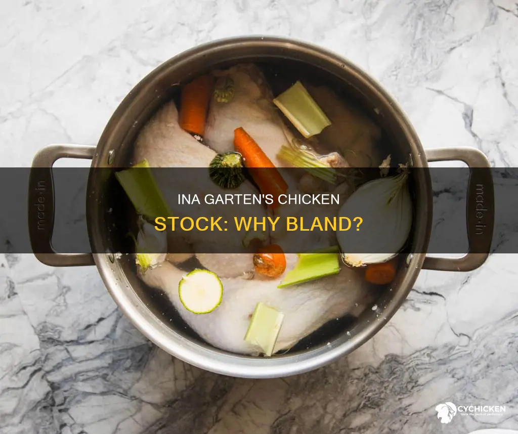 why does my ina garten chicken stock taste bland