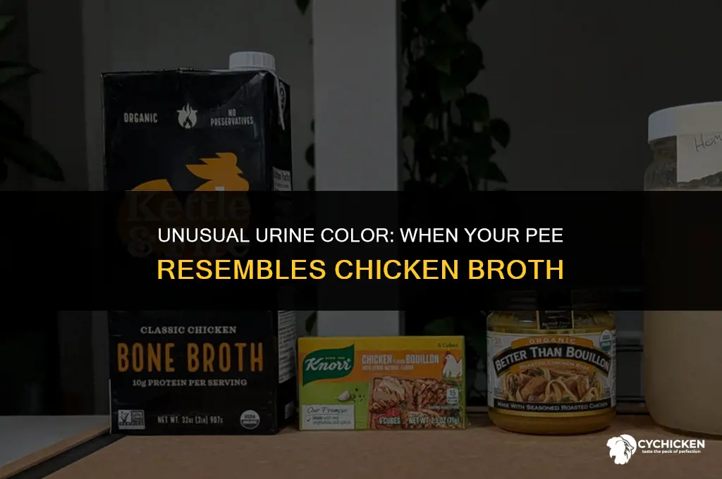 why does my pee look like chicken broth