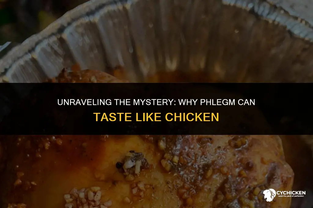 why does my phlegm taste like chicken