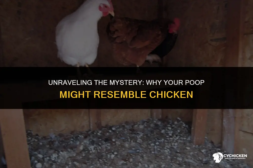 why does my poop look like chicken