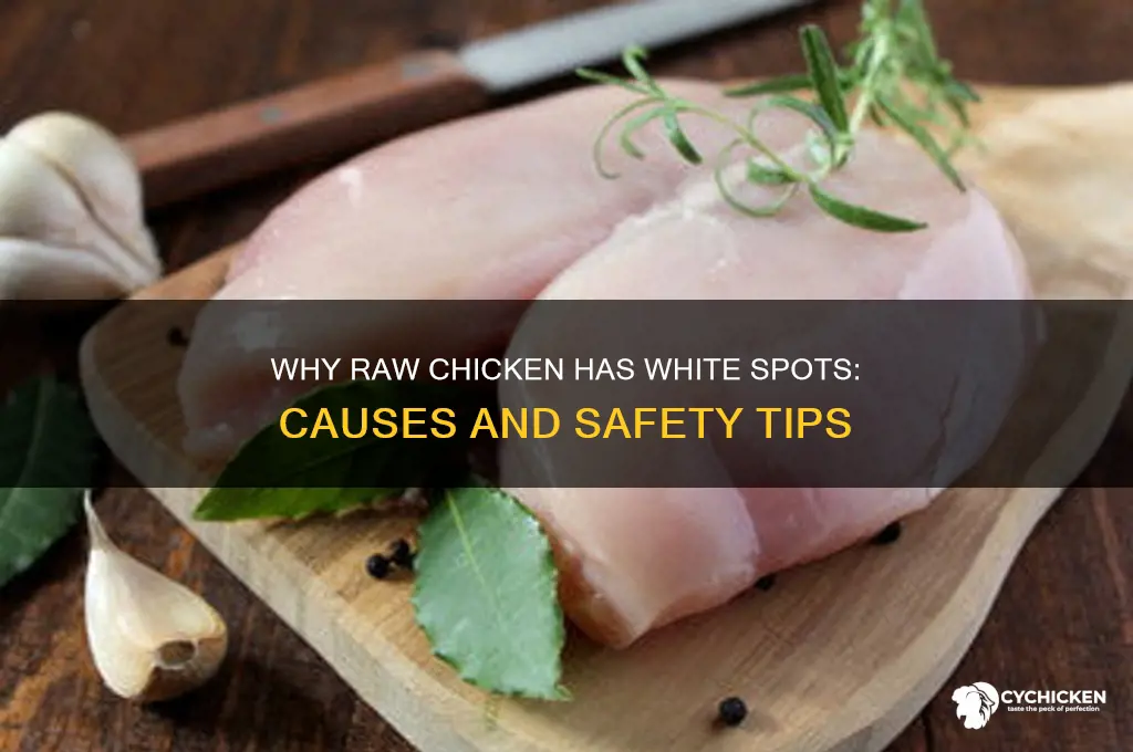 why does my raw chicken have white spots