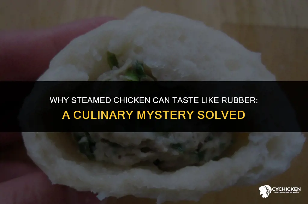 why does my steamed chicken taste like rubber